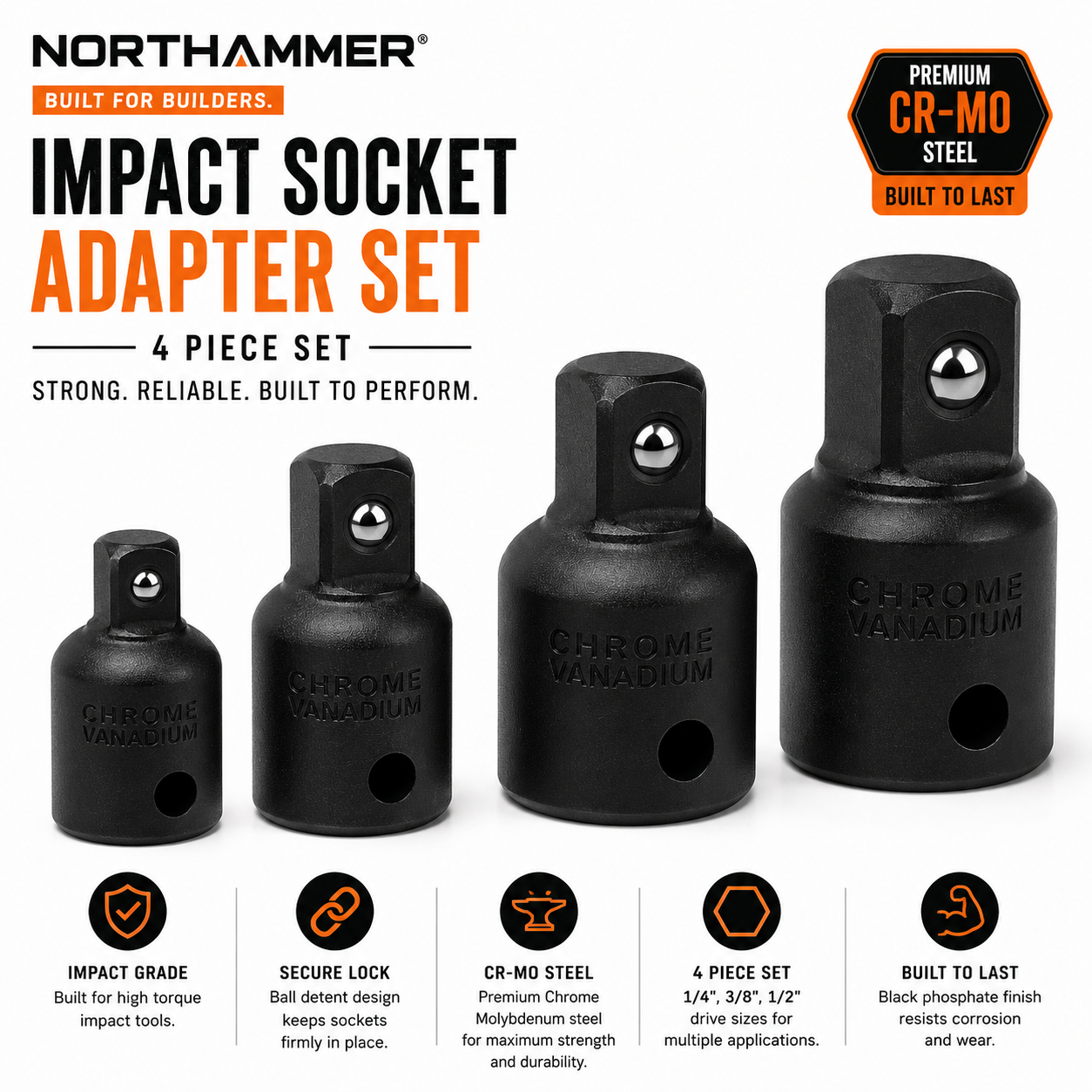 Impact Socket Reducer Set