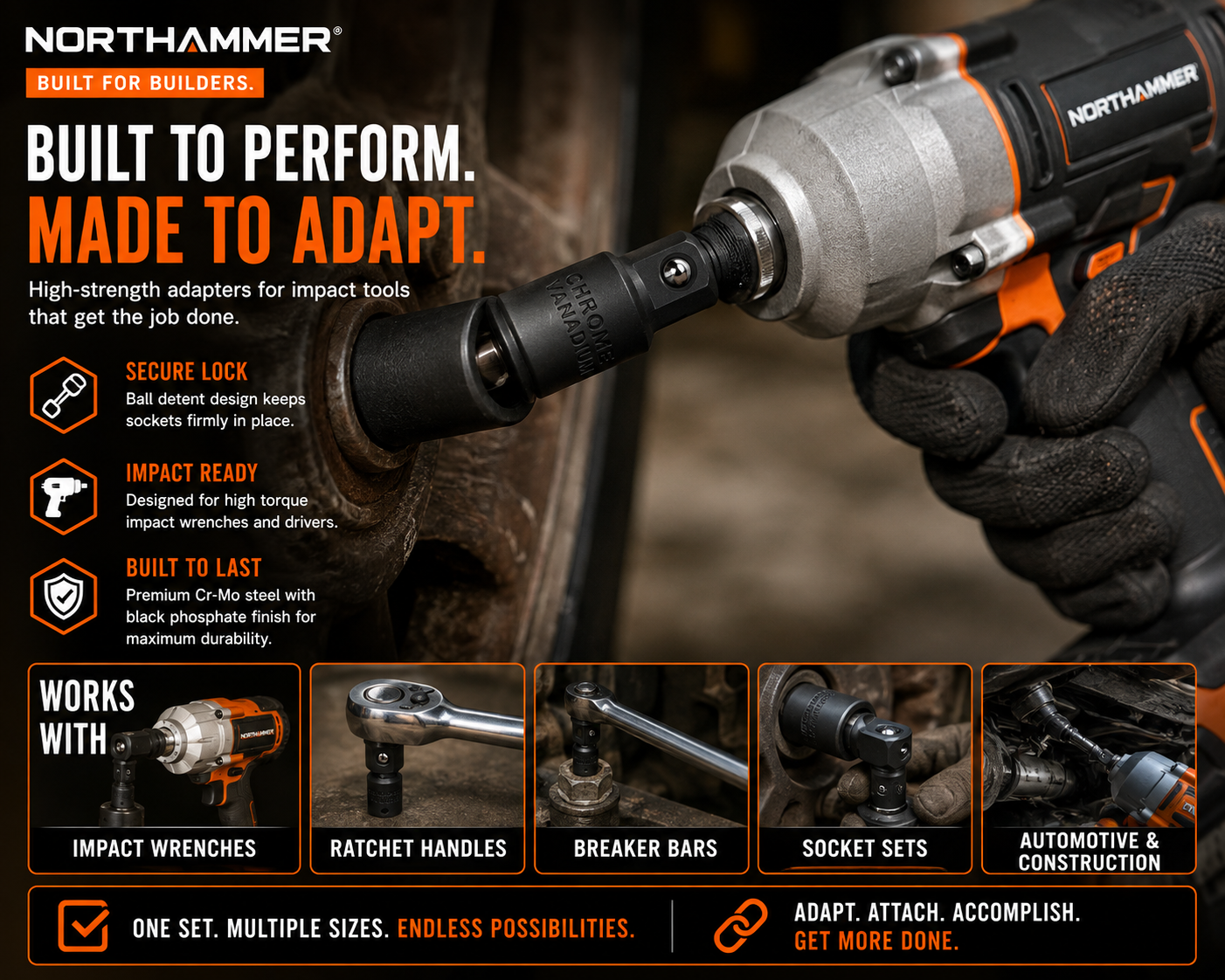 Impact Socket Reducer Set