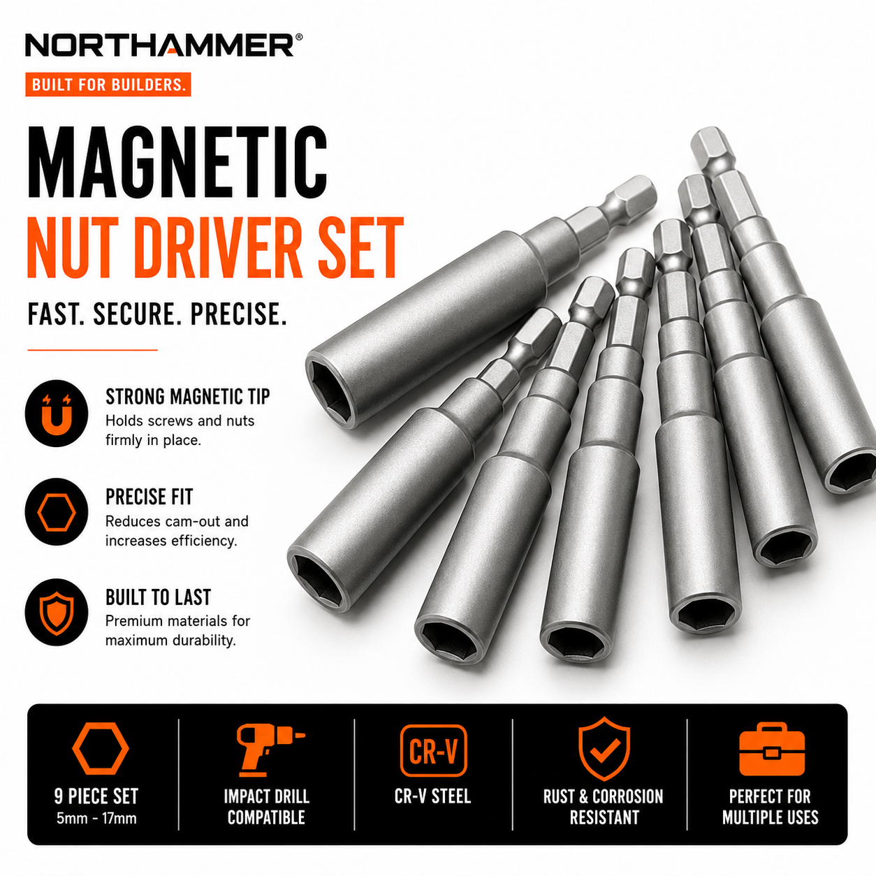 Magnetic Nut Driver Set