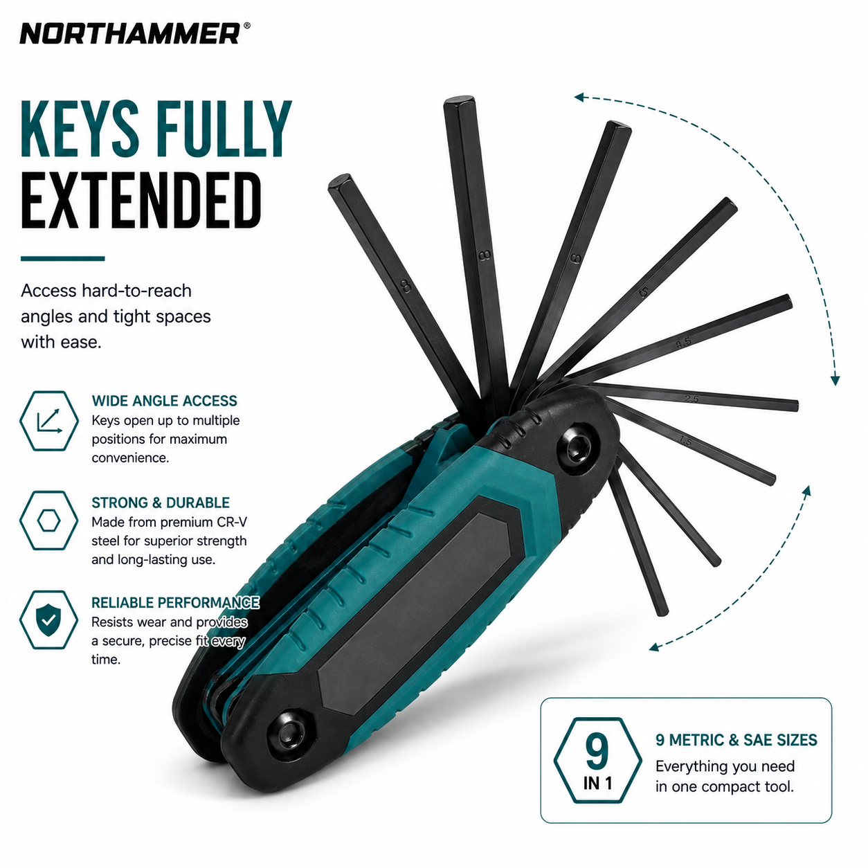 Folding Allen Key Set