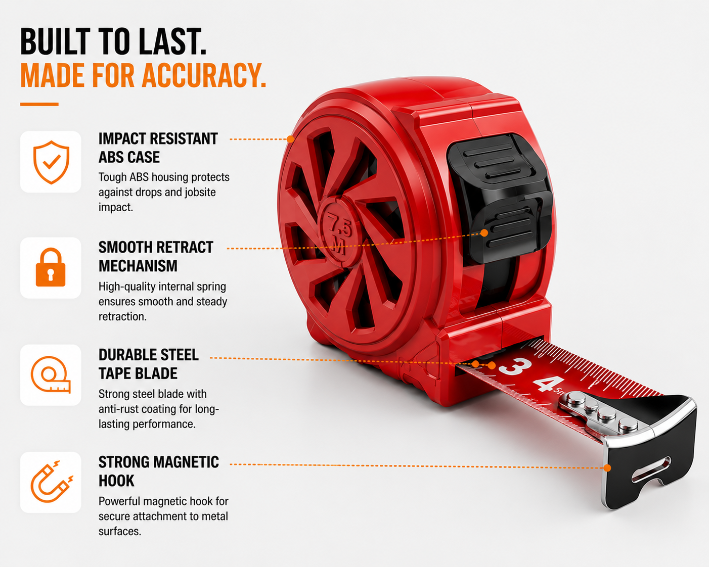 Auto-Lock Tape Measure